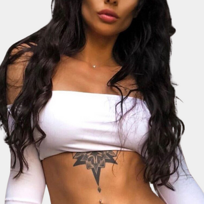 Elegantes schulterfreies Damen-Top