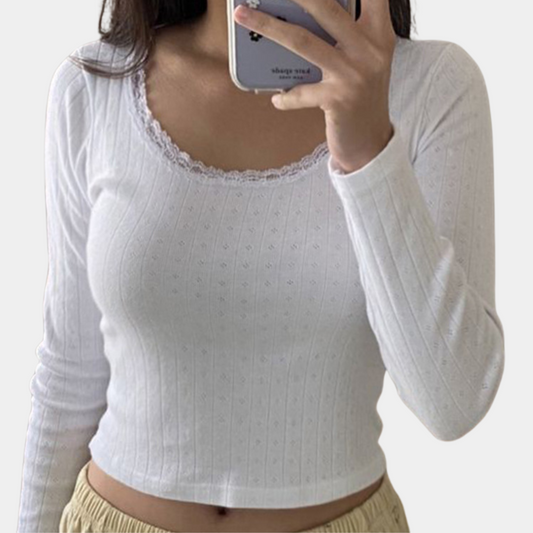 Sidonie - Langärmeliges Damen-Stricktop