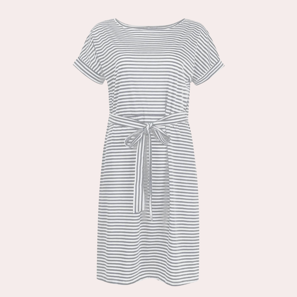 Gestreiftes Freizeitkleid für Frauen