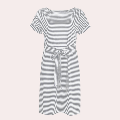 Gestreiftes Freizeitkleid für Frauen