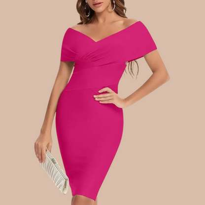 Elegantes schulterfreies Kleid für Frauen