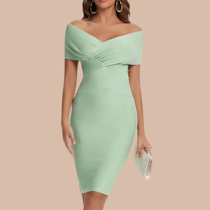 Elegantes schulterfreies Kleid für Frauen