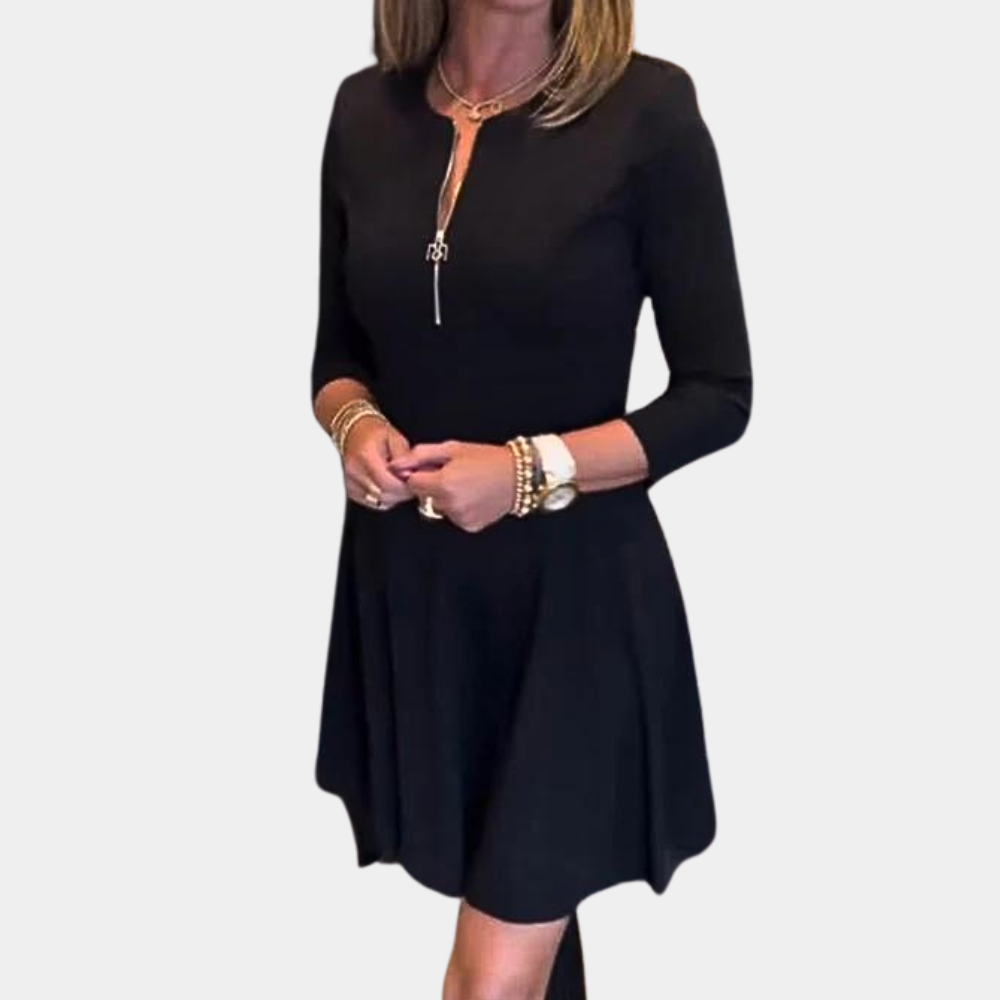 Elegantes Kleid mit Reißverschluss für Frauen