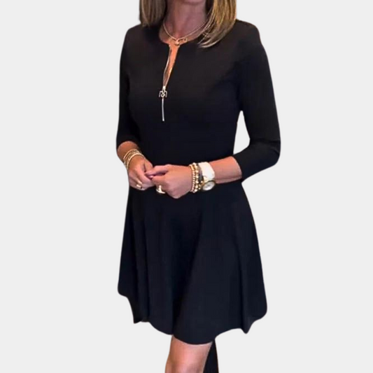 Elegantes Kleid mit Reißverschluss für Frauen