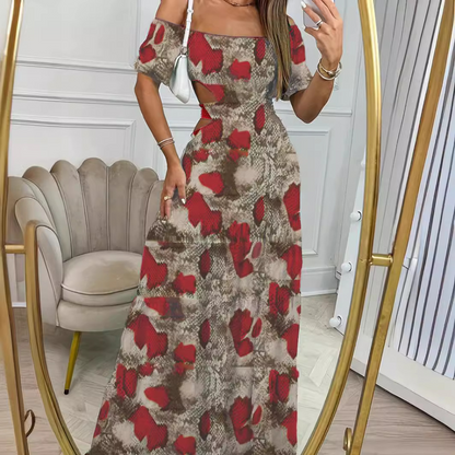 Modisches schulterfreies Kleid für Frauen