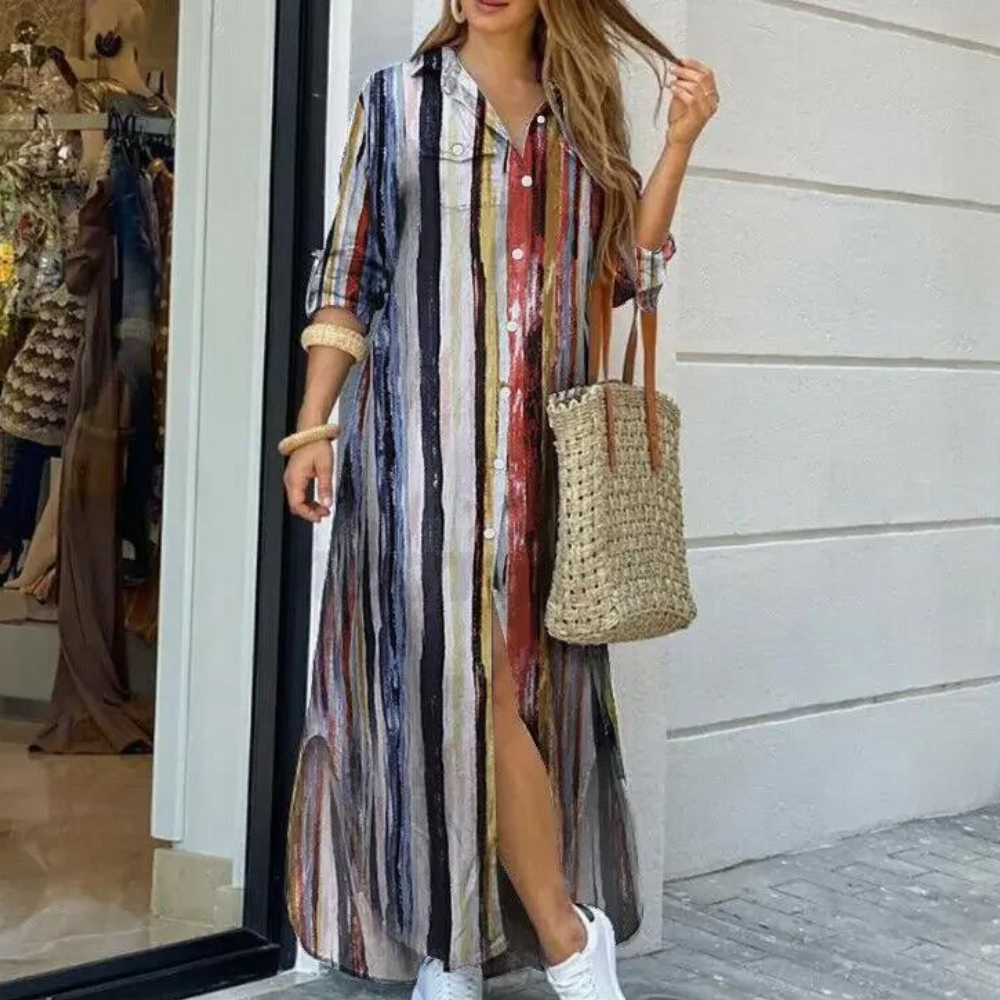 Trendiges geblümtes Kleid für Frauen