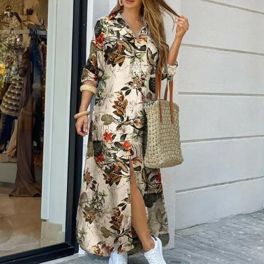 Trendiges geblümtes Kleid für Frauen