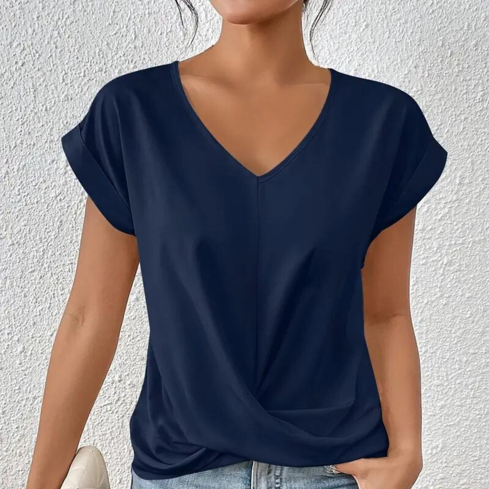 Diana - Bluse mit V-Ausschnitt für Frauen - Weich und vielseitig