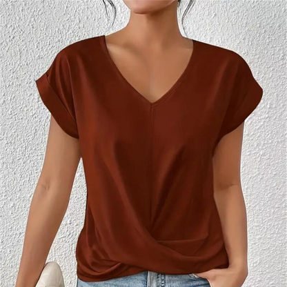 Diana - Bluse mit V-Ausschnitt für Frauen - Weich und vielseitig