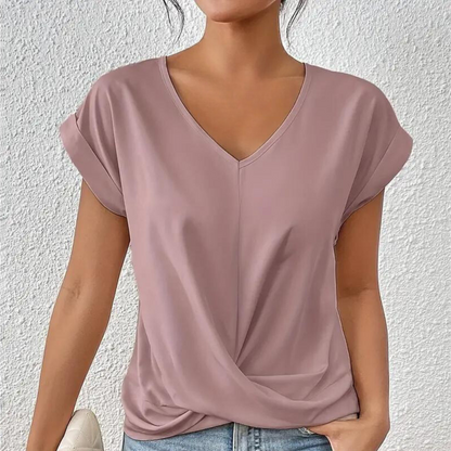 Diana - Bluse mit V-Ausschnitt für Frauen - Weich und vielseitig