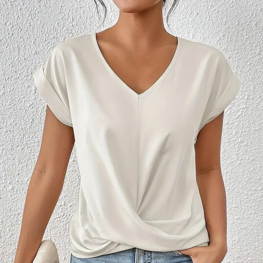Diana - Bluse mit V-Ausschnitt für Frauen - Weich und vielseitig