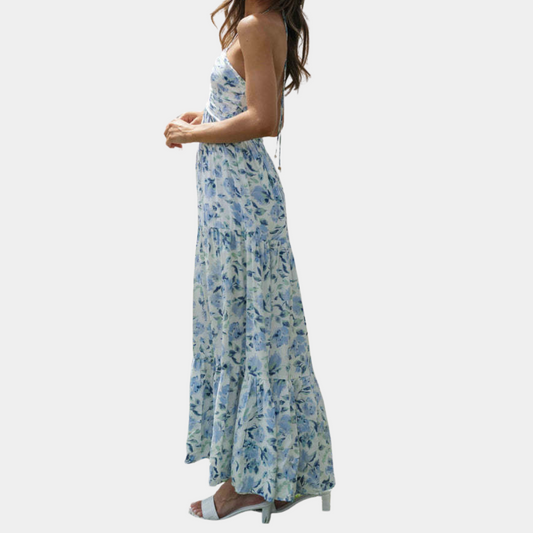 Dagmar - Langes Kleid mit Neckholder