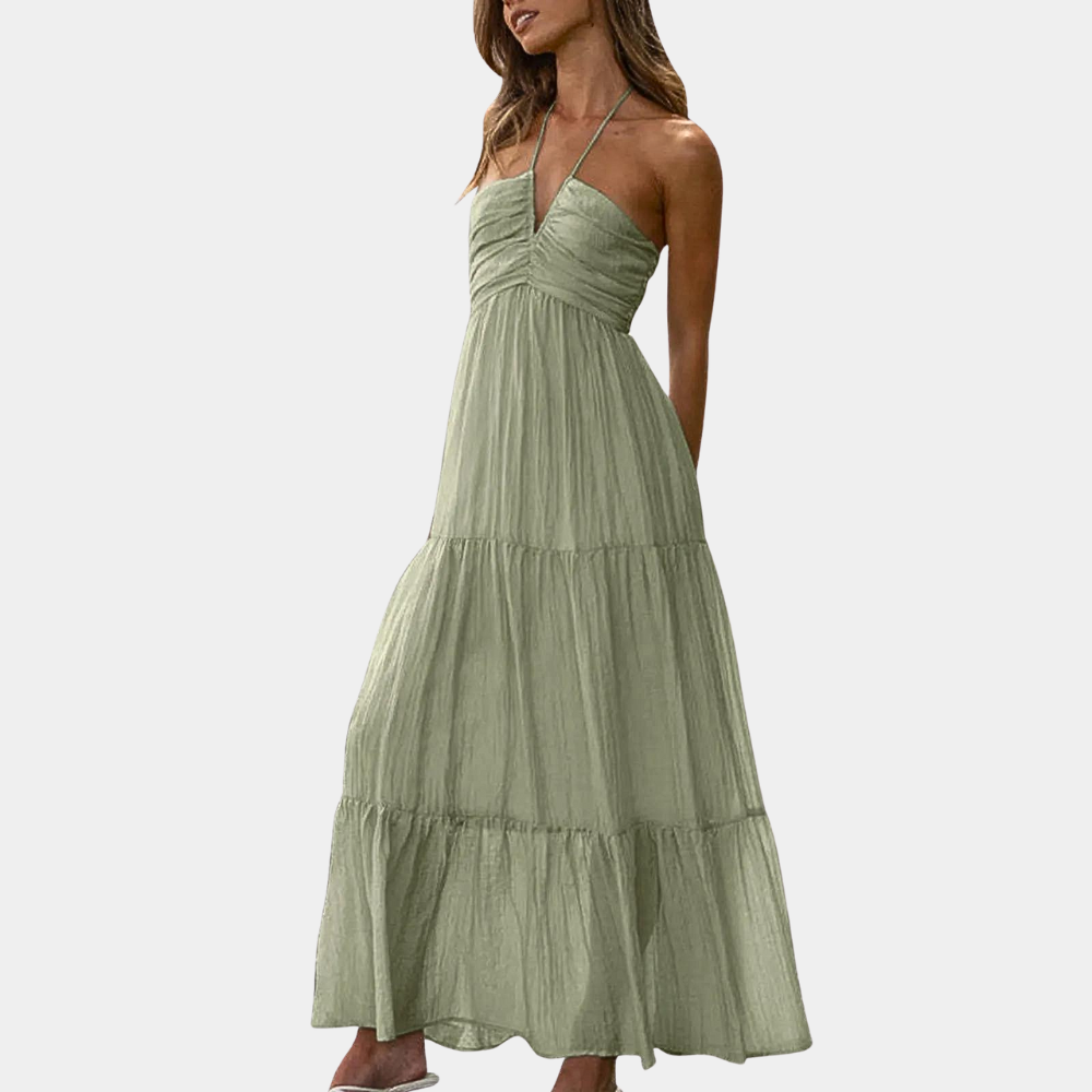 Dagmar - Langes Kleid mit Neckholder