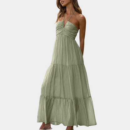 Dagmar - Langes Kleid mit Neckholder