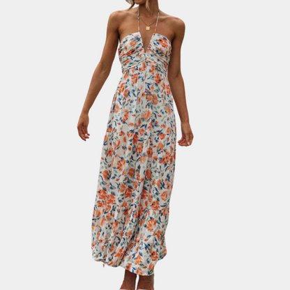 Dagmar - Langes Kleid mit Neckholder