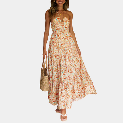 Dagmar - Langes Kleid mit Neckholder