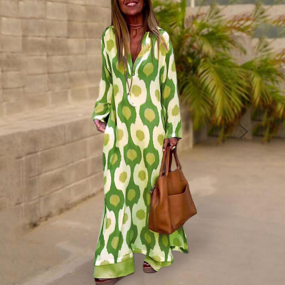 Isla - Langärmeliges Maxikleid für Frauen