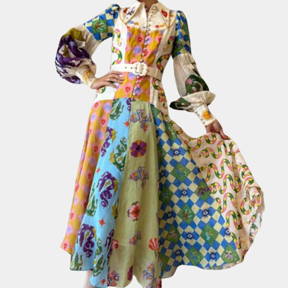 Adalia - Stilvolles und farbenfrohes Kleid für Frauen