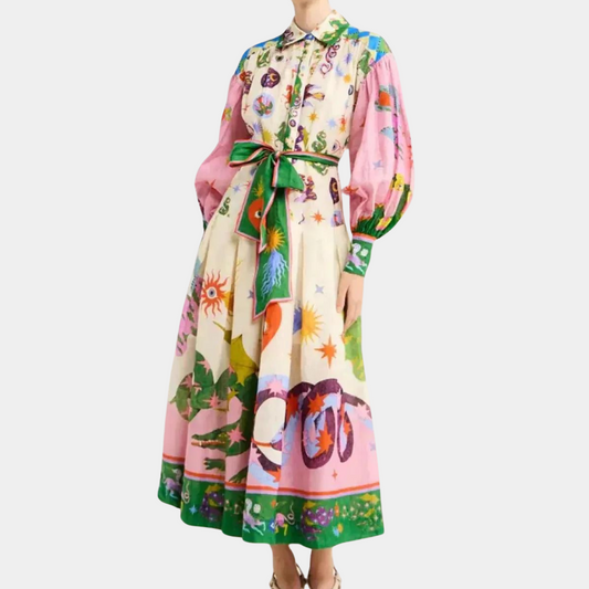 Adalia - Stilvolles und farbenfrohes Kleid für Frauen