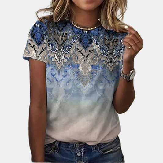 Brenda - Bedrucktes T-Shirt für Frauen - Stylisch & bequem