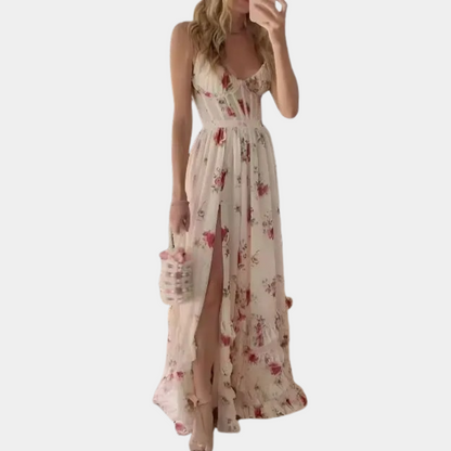 Annabelle - Elegantes ärmelloses langes Kleid für Frauen