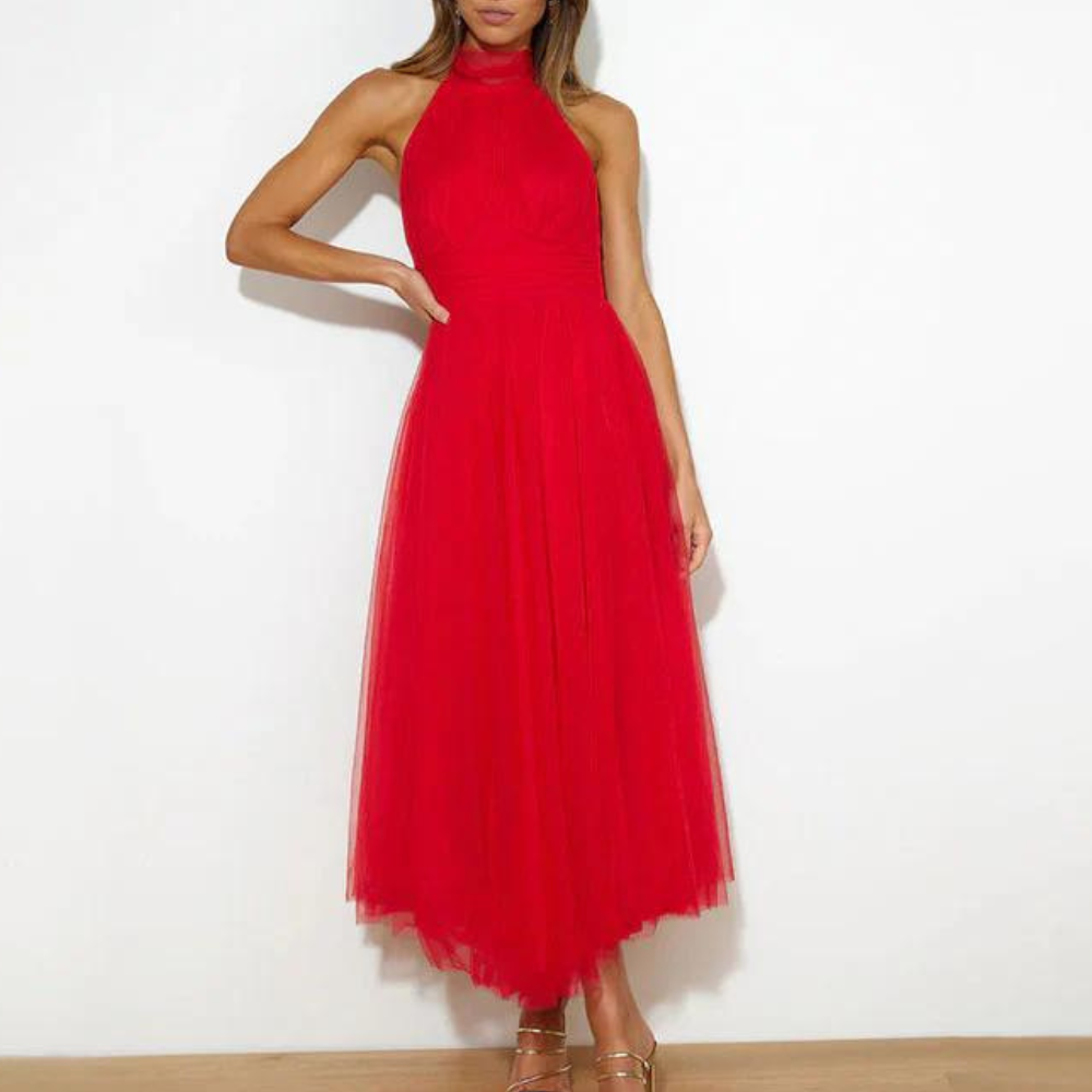 Aria - Kleid mit Rollkragen aus Mesh für Frauen