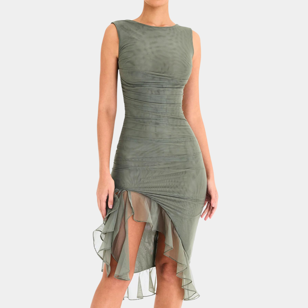 Jade - Verzaubertes Partykleid mit Rüschen für Damen