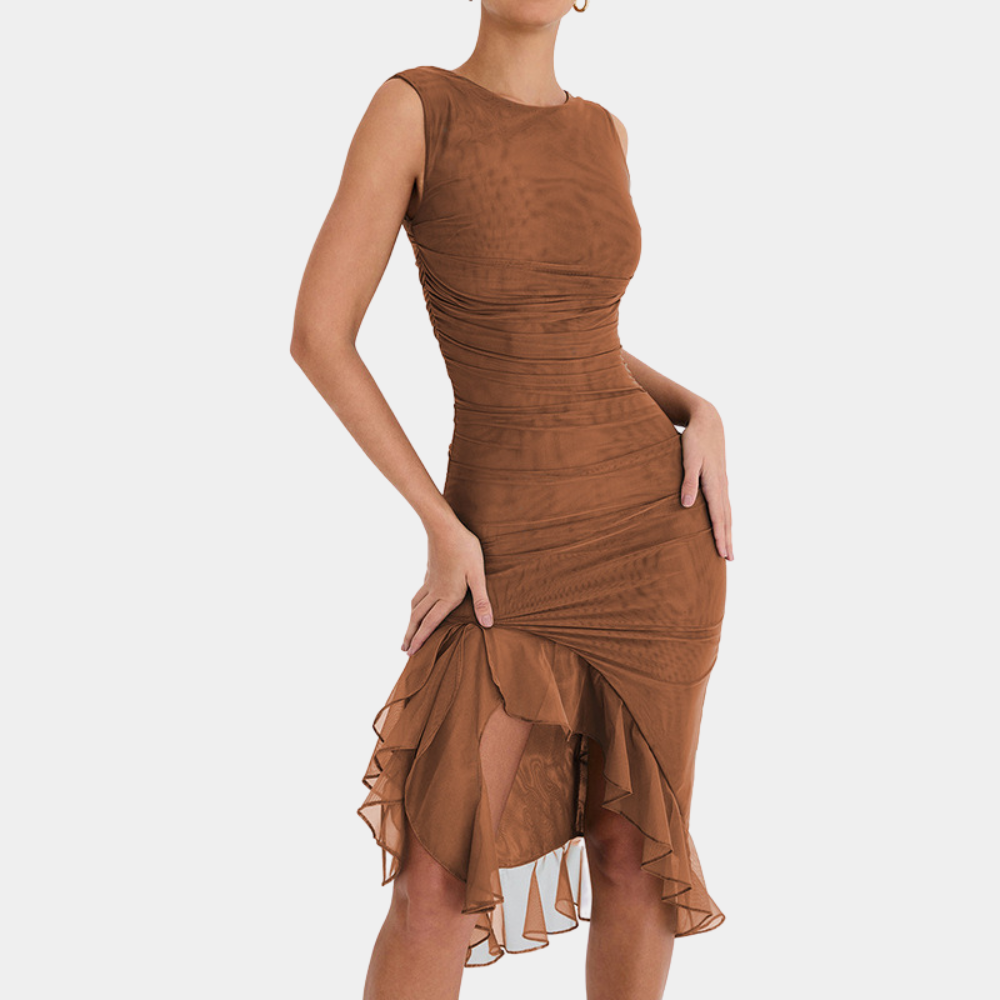 Jade - Verzaubertes Partykleid mit Rüschen für Damen