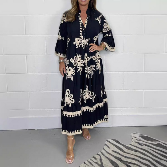 Lisette - Maxikleid mit Blumendruck für Frauen