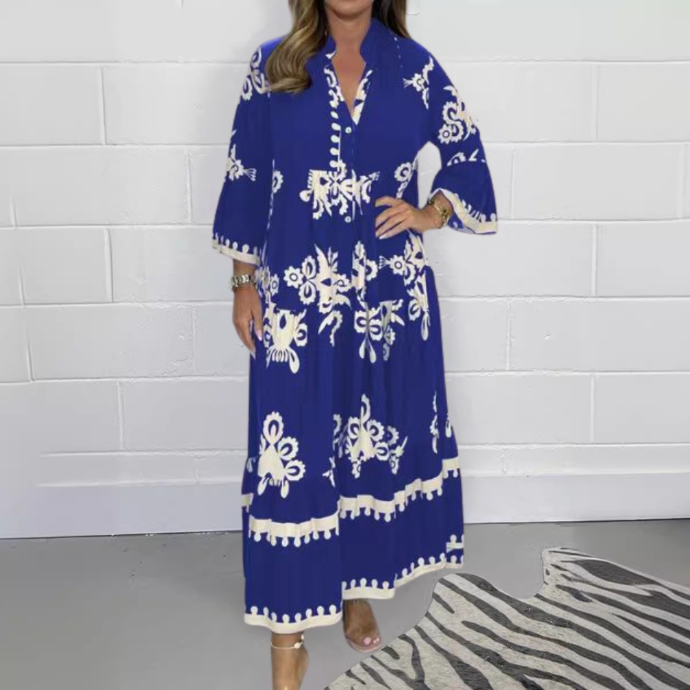 Lisette - Maxikleid mit Blumendruck für Frauen