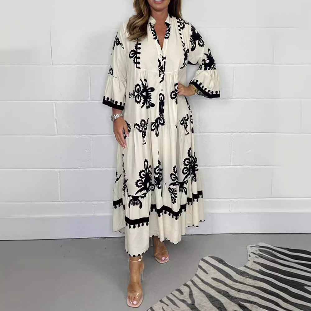 Lisette - Maxikleid mit Blumendruck für Frauen