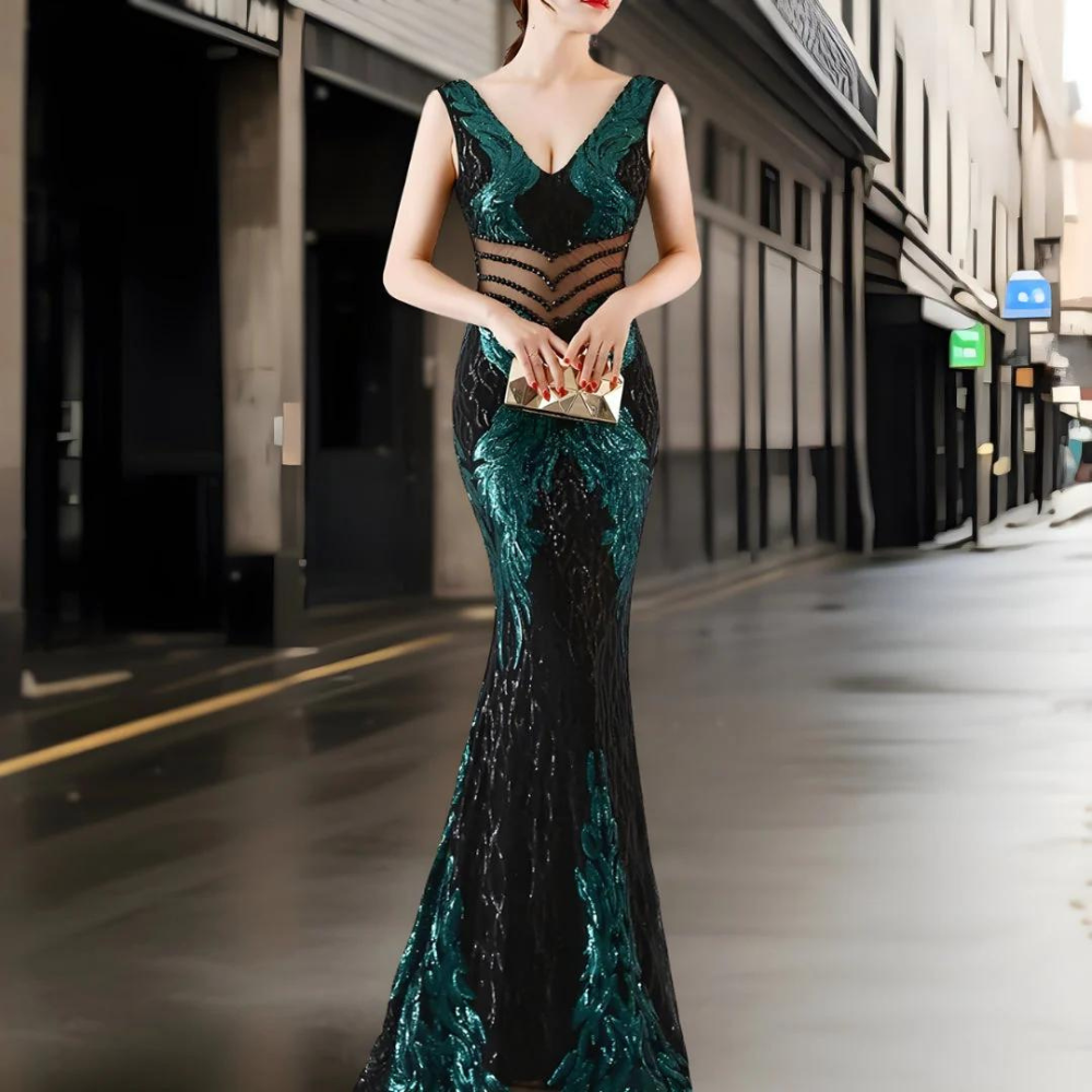 Raissa - Elegantes langes Kleid für Frauen