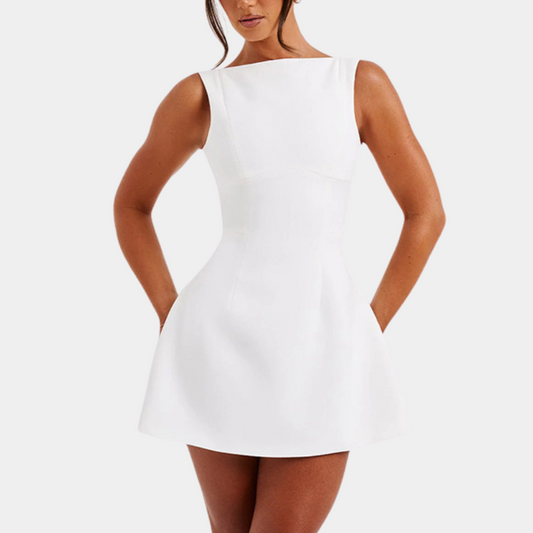 Janelle - Elegantes Minikleid mit offenem Rücken für Damen