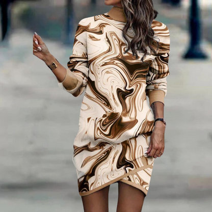 Venetia - Modisches langärmeliges Kleid für Frauen