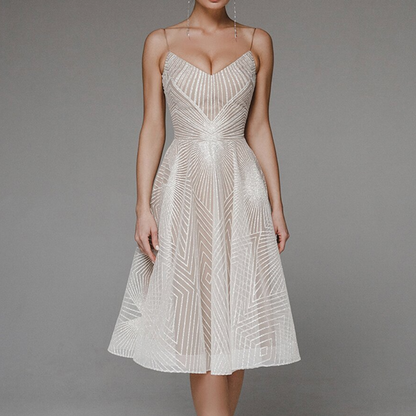 Blanca - Elegantes Kleid mit offenem Rücken für Frauen