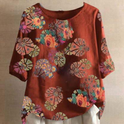 Clarisa - Trendige Retro-Bluse für Frauen