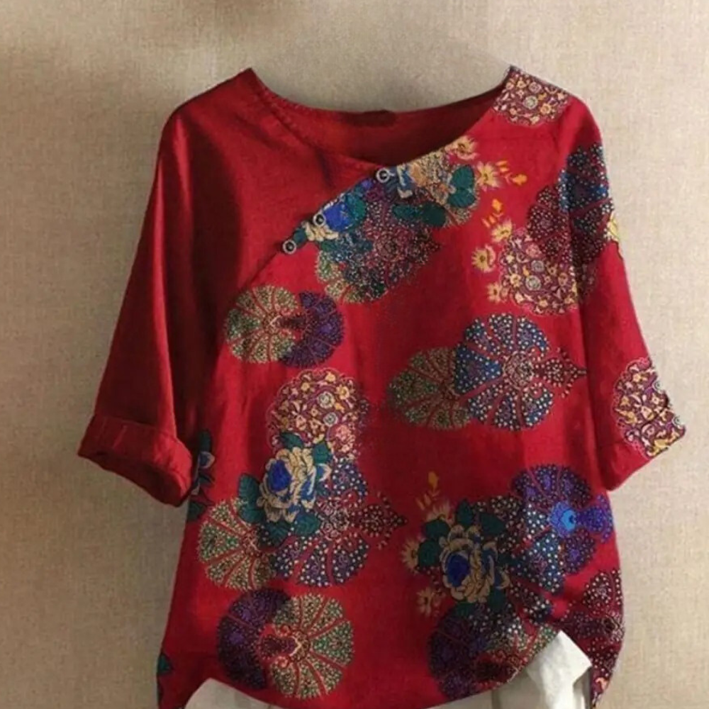 Clarisa - Trendige Retro-Bluse für Frauen