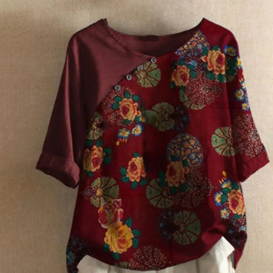 Clarisa - Trendige Retro-Bluse für Frauen