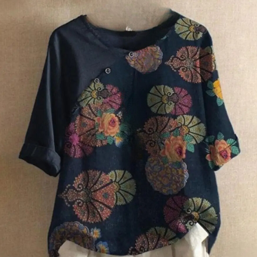 Clarisa - Trendige Retro-Bluse für Frauen