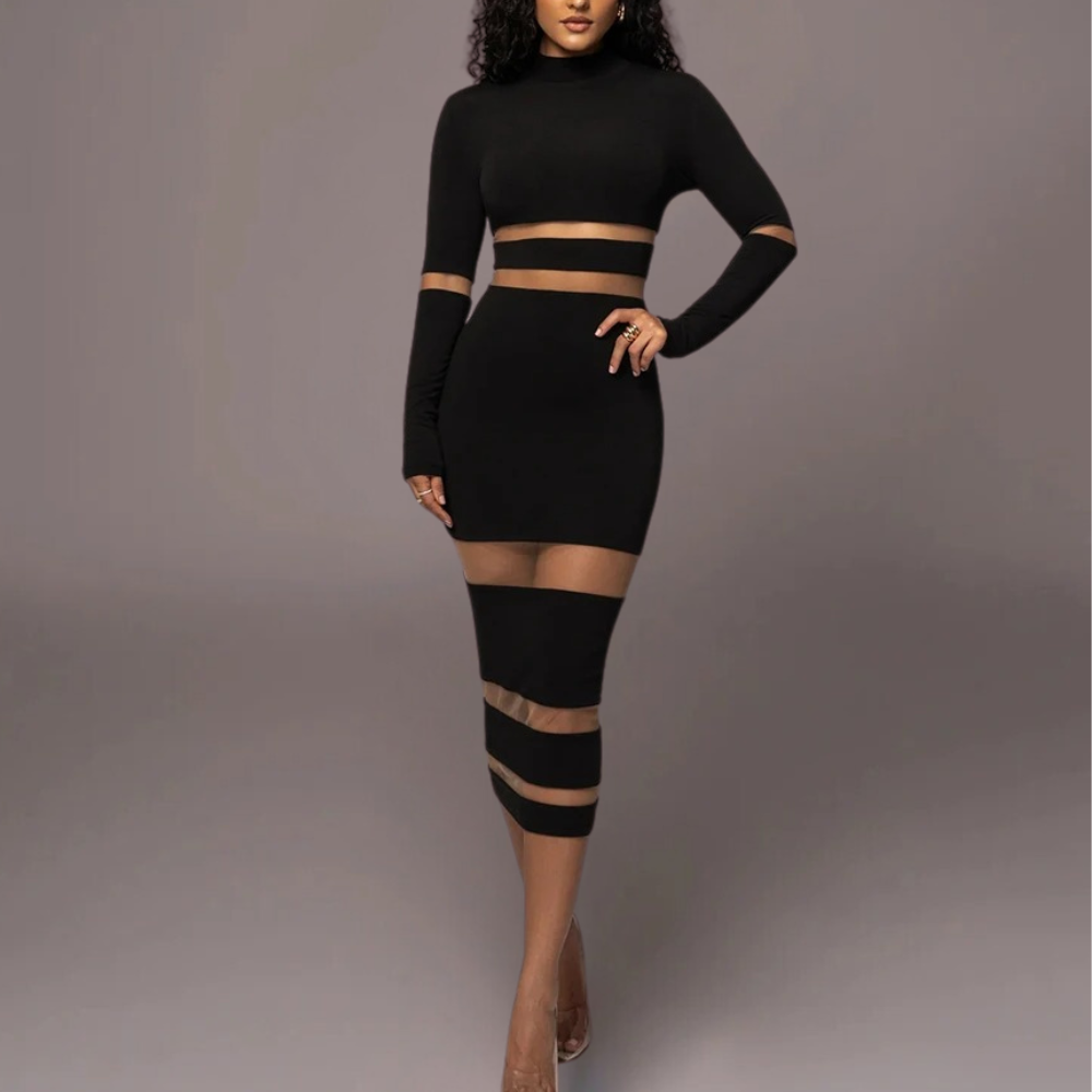 Anni - Elegantes Bodycon-Kleid mit schmeichelhaftem Ausschnitt