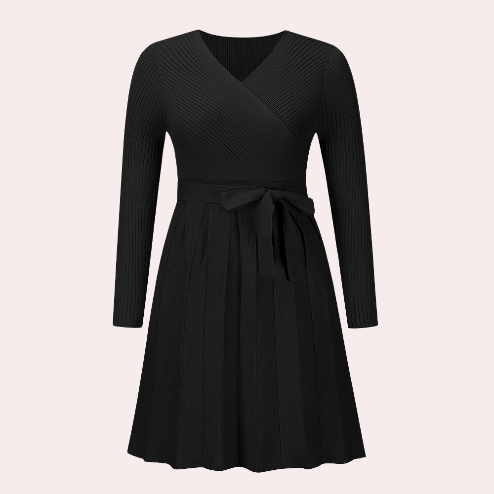 Dahlia - Elegantes plissiertes Midikleid für Frauen