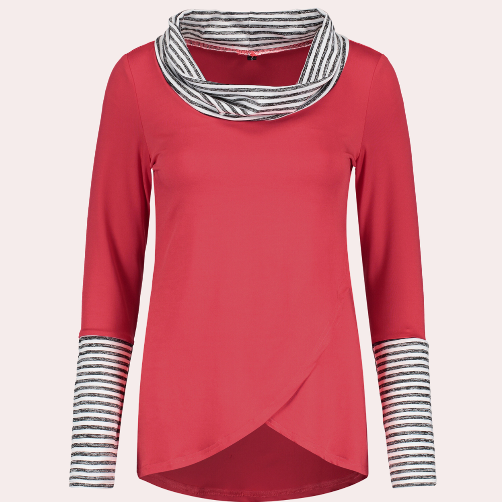 Kyra - Gestreiftes lässiges Langarmshirt für Damen