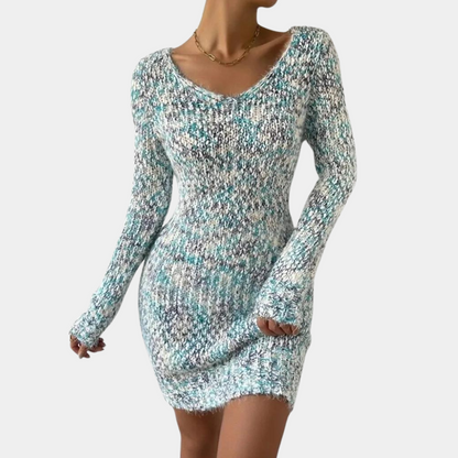 Zella - Elegantes, eng anliegendes Strickkleid für Damen