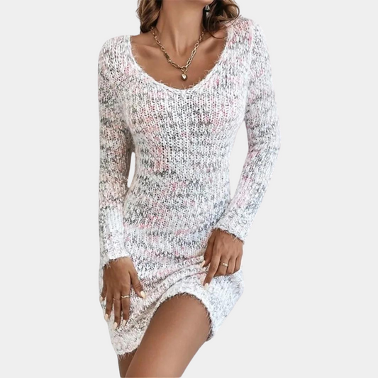 Zella - Elegantes, eng anliegendes Strickkleid für Damen