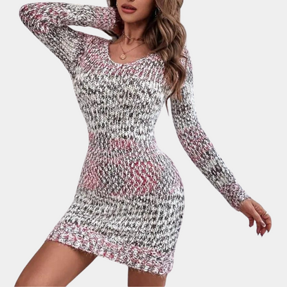 Zella - Elegantes, eng anliegendes Strickkleid für Damen