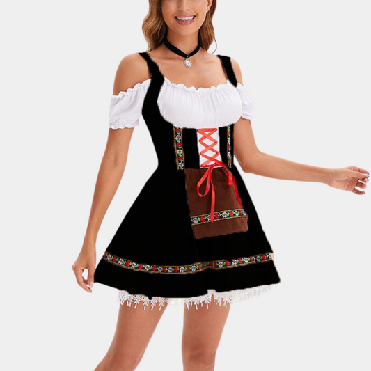 Eugenia - Zeitloses Oktoberfestkleid mit kalten Schultern für Frauen