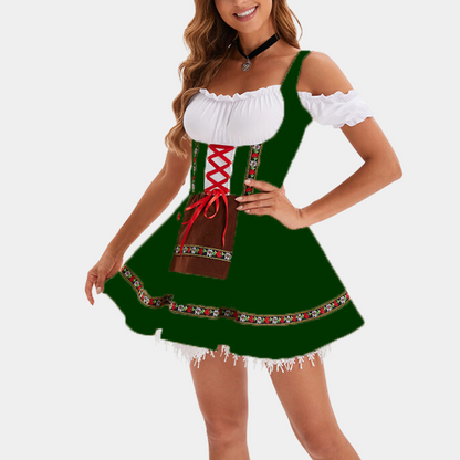 Eugenia - Zeitloses Oktoberfestkleid mit kalten Schultern für Frauen