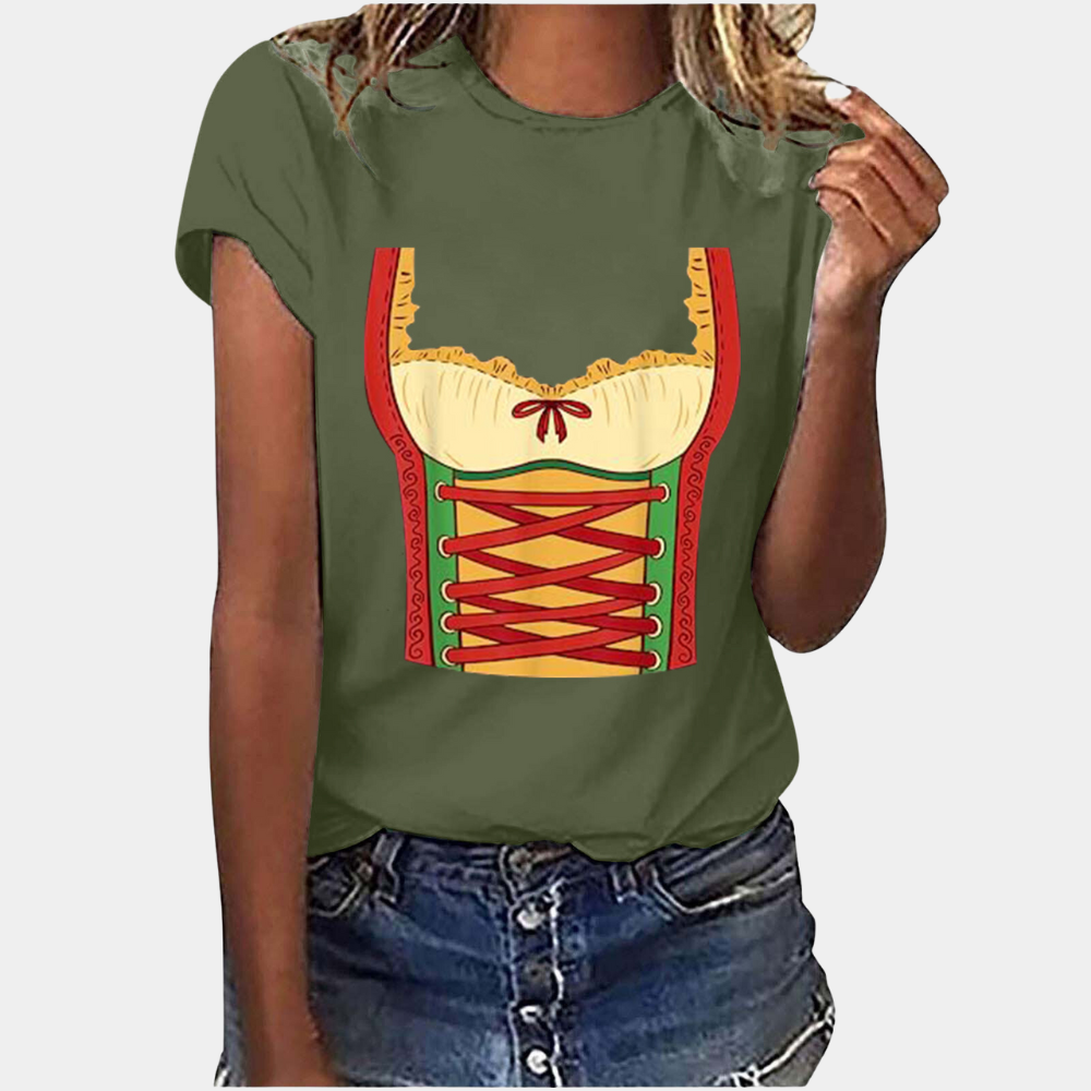 Amaya - Trendiges Oktoberfest-T-Shirt mit Komfort für Damen