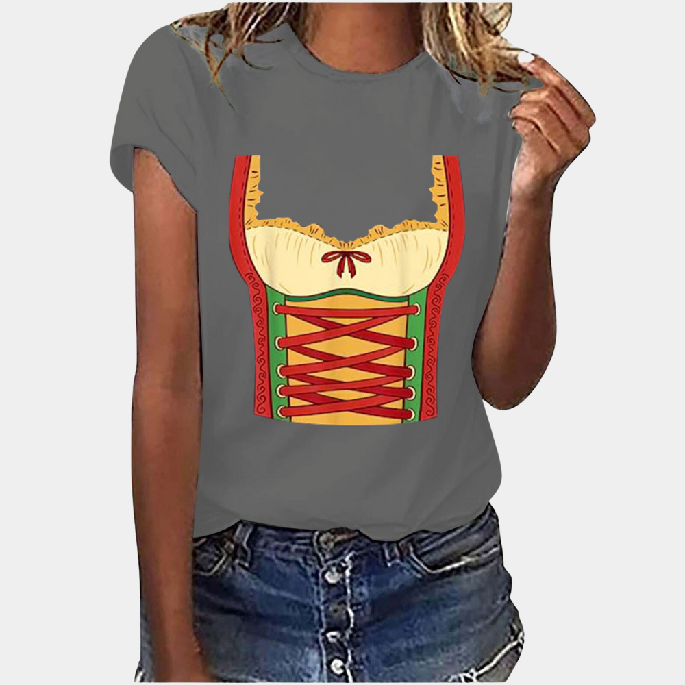 Amaya - Trendiges Oktoberfest-T-Shirt mit Komfort für Damen