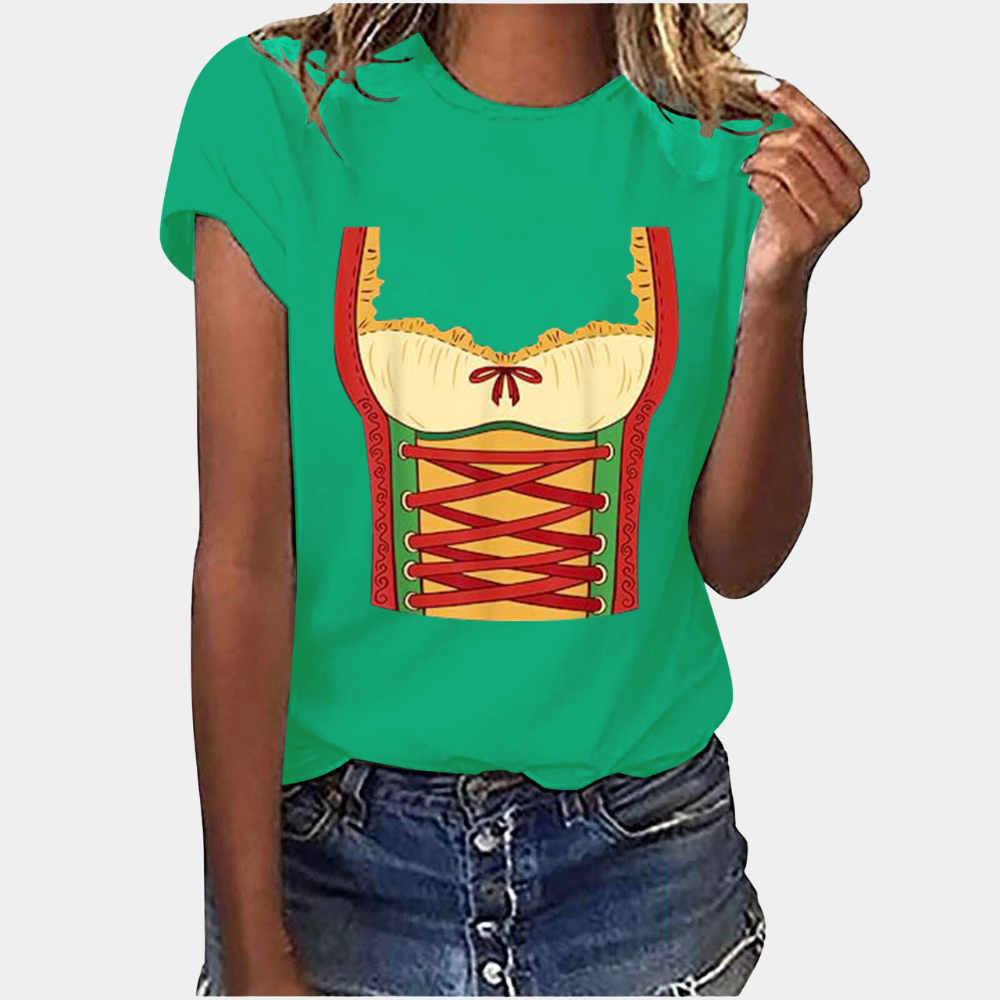 Amaya - Trendiges Oktoberfest-T-Shirt mit Komfort für Damen